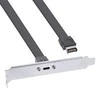 InLine lizdo laikiklis USB Type-C į USB 3.1 priekinį skydelį Key-A vidinis, 0,5 m
