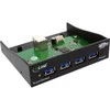 InLine USB 3.0 priekinio skydelio 3,5 "juoda (33395B)