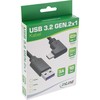 USB kabelis InLine USB-A - USB-C 0,3 m Juodas (35717W)