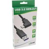 USB kabelis InLine USB-A - USB-C 2 m Juodas (35712W)