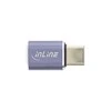 InLine USB ® USB4 adapteris, C tipo USB kištukas/moteris, aliuminis, pilkas