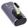InLine USB ® USB4 adapteris, C tipo USB kištukinis/moteris vertikalus dešinės/kairės kampo, aliuminis, pilkas