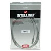 Intracom INTELLINET tinklo kabelis Cat5e U/UTP 15m 50ft. Pilki RJ-45 Vyriški / RJ-45 Vyriški Paauksuoti kontaktai.