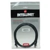 Intracom INTELLINET tinklo kabelis Cat6 U/UTP 1.5m Juodas 5ft. RJ-45 Vyriški / RJ-45 Vyriški Paauksuoti kontaktai Polimaišas