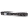 Intellinet 711432 Maitinimo juosta 19" 1,5U, 6x Schuko, su jungiklis, kabelis 1,6m