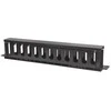 INTELLINET 19" Rackmount Cable Manager, 1U, su dangteliu, Juodas, 714679