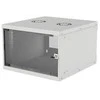 Intracom INTELLINET 19 colių sieninė spintelė 6U Flatpack 353 x 540 x 560 Flatpack pilkas IP20 įvertinimo korpusas
