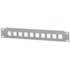 Intellinet Network Solutions INTELLINET 10-Port Patchpanel unbestückt 10" 1 HE grau