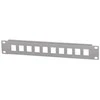 Intellinet Network Solutions INTELLINET 10-Port Patchpanel unbestückt 10" 1 HE grau