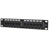 Intellinet tinklo sprendimai INTELLINET 10" Patchpanel 1HE 12-Port Cat6 UTP Juodas