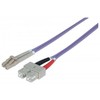 Intellinet Network Solutions Šviesolaidinis kabelis LC - SC 2m Violetinis (750929)