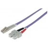 Intellinet Network Solutions LC / SC Fiberoptic patchcord OM4 50 / 125um Duplex Multimode, 1m, violetinė (751049)