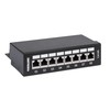 Intellinet Network Solutions INTELLINET 8-Port Cat6a Patchpanel FTP Desktop juoda