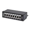 Intellinet Network Solutions INTELLINET 8-Port Cat6a Patchpanel FTP Desktop juoda