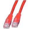 Intracom INTELLINET tinklo kabelis Cat5e U/UTP 5.0m 14ft. Raudona RJ-45 Vyriški / RJ-45 Vyriški Paauksuoti kontaktai.