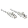 Intracom INTELLINET tinklo kabelis Cat6 U/UTP 5.0m Baltas 14ft. RJ-45 Vyriški / RJ-45 Vyriški Paauksuoti kontaktai Polimaišas