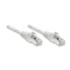Intracom INTELLINET tinklo kabelis Cat6 U/UTP 5.0m Baltas 14ft. RJ-45 Vyriški / RJ-45 Vyriški Paauksuoti kontaktai Polimaišas