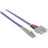 Intellinet Network Solutions LC / SC Fiberoptic patchcord OM4 50 / 125um Duplex Multimode, 1m, violetinė (751049)