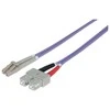Intellinet Network Solutions LC / SC Fiberoptic patchcord OM4 50 / 125um Duplex Multimode, 3m, violetinė (750936)
