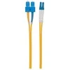 INTELLINET 1,0 m LC į SC UPC Fiber Optic Komutacinis kabelis, 3,0 mm, Duplex, LSZH, OS2 Singlemode, Geltona 9/125 µm, 3 ft., 473965