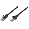 Intracom INTELLINET tinklo kabelis Cat5e U/UTP 5,0m Juodas RJ-45 Vyriškas / RJ-45 Vyriškas Paauksuoti kontaktai Polibag