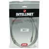 Intracom INTELLINET tinklo kabelis Cat5e U/UTP 7.5m 25ft. Pilki RJ-45 Vyriški / RJ-45 Vyriški Paauksuoti kontaktai.