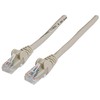 Intracom INTELLINET tinklo kabelis Cat6 U/UTP 20m 70ft. Pilki RJ-45 Vyriški / RJ-45 Vyriški Paauksuoti kontaktai Polimaišas