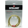 Intracom INTELLINET tinklo kabelis Cat5e U/UTP 2,0m 7ft. Geltona RJ-45 Vyriški / RJ-45 Vyriški Paauksuoti kontaktai Polibag