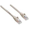 Intracom INTELLINET tinklo kabelis Cat6 U/UTP 20m 70ft. Pilki RJ-45 Vyriški / RJ-45 Vyriški Paauksuoti kontaktai Polimaišas