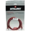 Intracom INTELLINET tinklo kabelis Cat5e U/UTP 5.0m 14ft. Raudona RJ-45 Vyriški / RJ-45 Vyriški Paauksuoti kontaktai.