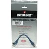 Mėlynas INTELLINET UTP LAN laidas, pleistras, 0,5m, mėlynas, 2xRJ45, 318129