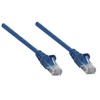 Intracom INTELLINET tinklo kabelis Cat5e U/UTP 2,0m 7ft. Mėlyna RJ-45 Vyriški / RJ-45 Vyriški Paauksuoti kontaktai Polibag