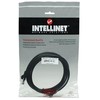 Intracom INTELLINET tinklo kabelis Cat5e U/UTP 5,0m Juodas RJ-45 Vyriškas / RJ-45 Vyriškas Paauksuoti kontaktai Polibag