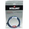 Intracom INTELLINET tinklo kabelis Cat5e U/UTP 2,0m 7ft. Mėlyna RJ-45 Vyriški / RJ-45 Vyriški Paauksuoti kontaktai Polibag