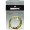 Intracom INTELLINET tinklo kabelis Cat5e U/UTP 1,0m 3ft. Geltona RJ-45 Vyriški / RJ-45 Vyriški Paauksuoti kontaktai Polibag