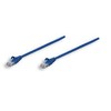 Intracom INTELLINET tinklo kabelis Cat5e U/UTP 3,0m 10ft. Mėlyna RJ-45 Vyriški / RJ-45 Vyriški Paauksuoti kontaktai Polibag