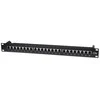 Intellinet 513487 Komutacinė panelė STP Cat5e 1U 24 prievadų RJ45, juoda