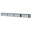 Intracom INTELLINET Cat5e Patch Panel 24 juntys RJ45 UTP 2U Juodas atitinka 19i rackmount standartą