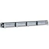 Intracom INTELLINET Cat5e Patch Panel 24 juntys RJ45 UTP 2U Juodas atitinka 19i rackmount standartą