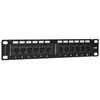 Intellinet tinklo sprendimai INTELLINET 10" Patchpanel 1HE 12-Port Cat6 UTP Juodas