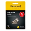 Intenso cMOBILE LINE 32GB, USB-Stick - sidabrinis, USB-A 3.2 Gen 1, USB-C 3.2 Gen 1