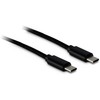 Kabelis USB Inter-Tech USB-C - USB-C 1 m Juodas (88885462)