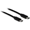 Kabelis USB Inter-Tech USB-C - USB-C 1 m Juodas (88885462)