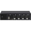 Inter-Tech KVM jungiklis AS-41HA HDMI, 4 prievadas, metalinis