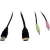 Inter-Tech KVM jungiklis AS-41HA HDMI, 4 prievadas, metalinis
