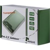 Inter tech HDD dėklas Argus GD-25000, USB 3.0, skaidrus