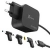 J5 Create J5create - 67 W GaN PD USB-C mini įkroviklis su 3 tipų nuolatinės srovės jungtimi - ES