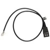 Jabra QD Cord to RJ45 straight 0.5meters skirta Agfeo ST40