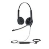 Jabra Biz 1500 Duo Laidinės ausinės, USB-A, Juoda