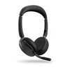JABRA Evolve2 65 Flex MS Stereo Ausinės on-ear Bluetooth belaidės aktyvus triukšmo slopinimas USB-A juodas Certified skirta Microsoft Te